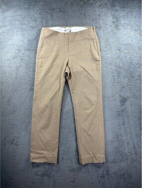 White House Black Market Slim Ankle Pants Womens Size 4R Beige Trousers
